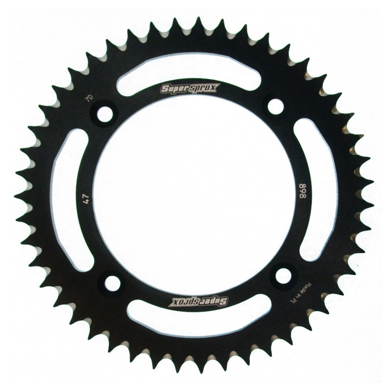 Foaie spate ALU SUPERSPROX Negru 47T, 428