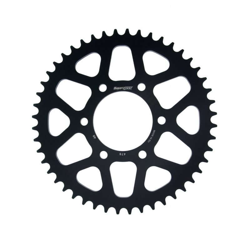 Rear ALU sprocket SUPERSPROX Negru 48T, 520