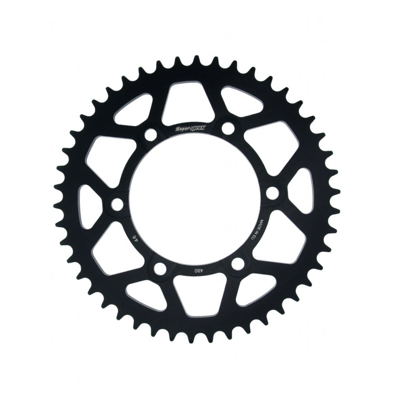 Rear ALU sprocket SUPERSPROX Negru 46T, 525