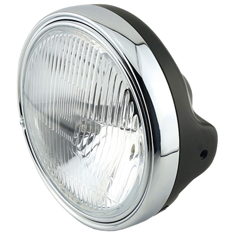 Far Highsider Smart LTD 7 cu sticlă embosată, negru lucios