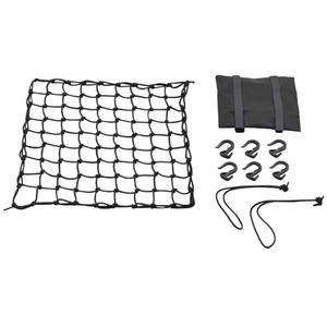 Plasa de bagaje flexibila pentru motociclete cu carlige din plastic Daytona 40 x 40 cm neagra