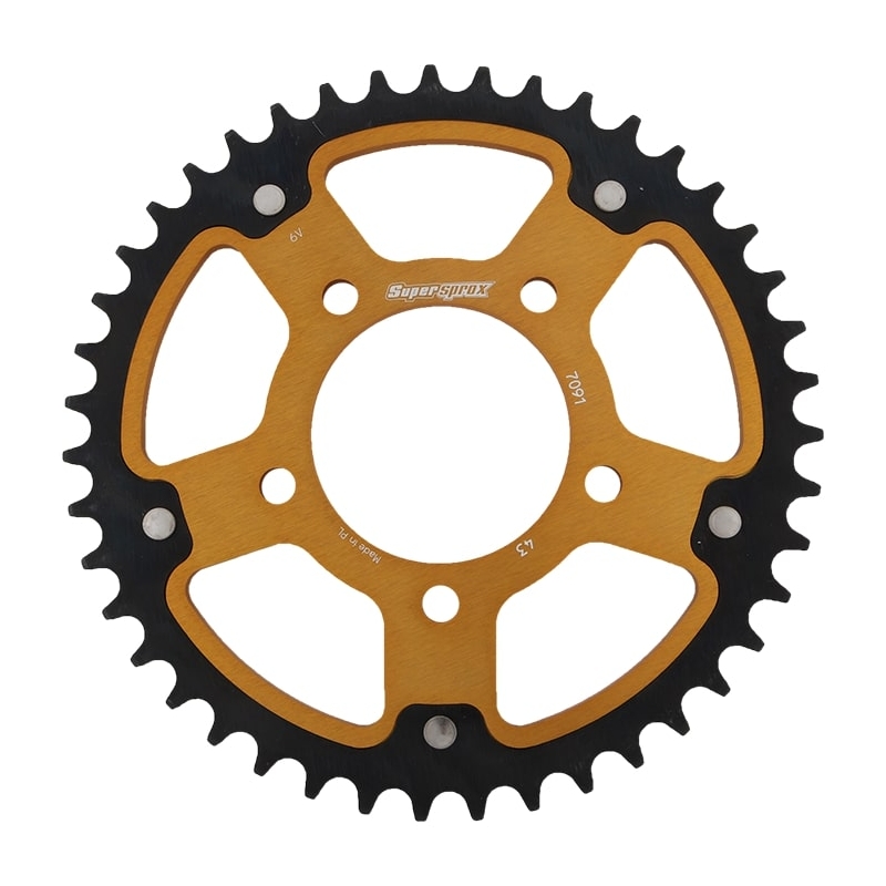 Foaie spate SUPERSPROX STEALTH auriu 43T, 520