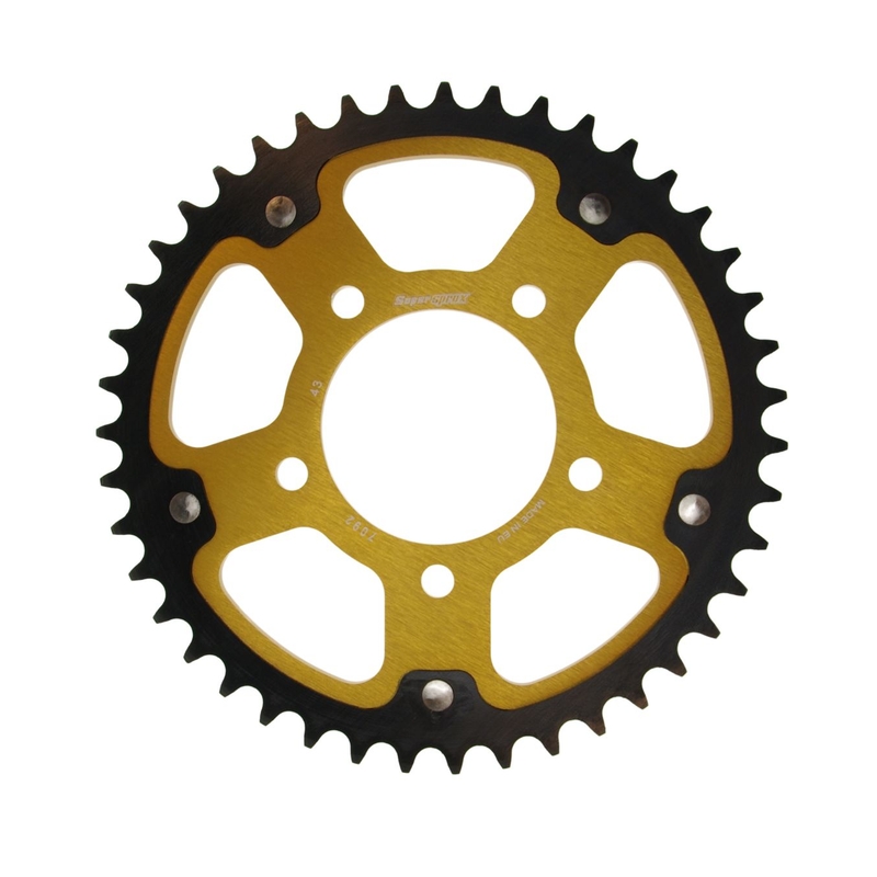 Foaie spate SUPERSPROX STEALTH auriu 43T, 525