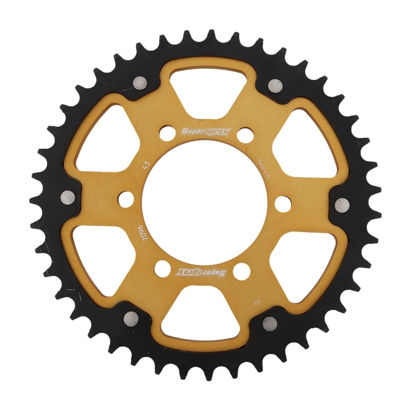 Foaie spate SUPERSPROX STEALTH auriu 43T, 530