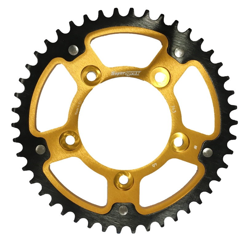 Foaie spate SUPERSPROX STEALTH auriu 46T, 520