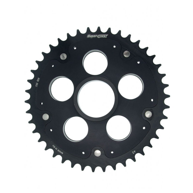 Rear sprocket STEALTH with alloy disc SUPERSPROX STEALTH with alloy disc Negru 42T, 520