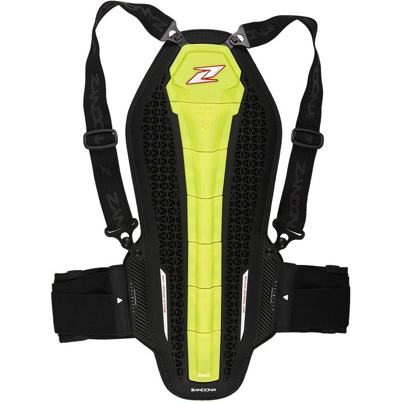 Protector de coloană vertebrală Zandona Hybrid Back Pro X7 galben fluo 168-177 cm
