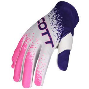 Mănuși motocross SCOTT 250 SWAP EVO alb-roz-violet