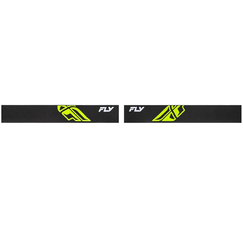 Ochelari de motocross Fly Racing Focus pentru copii, negri-verzi fluo cu lentilă transparentă