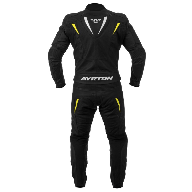 Salopetă Ayrton Curtiss V8 negru-galben-fluo