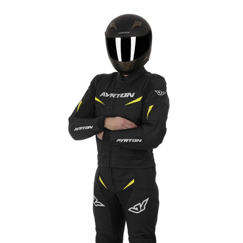 Salopetă Ayrton Curtiss V8 negru-galben-fluo