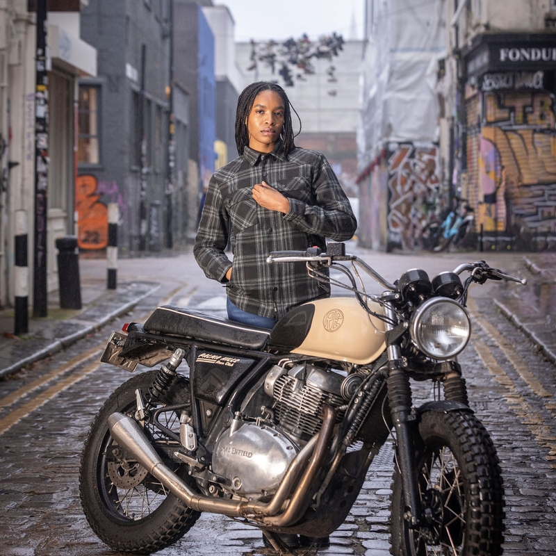 Cămașă motociclistă Oxford Kickback 3.0 gri pentru femei