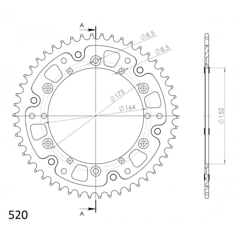 Foaie spate SUPERSPROX STEALTH portocaliu 44T, 525