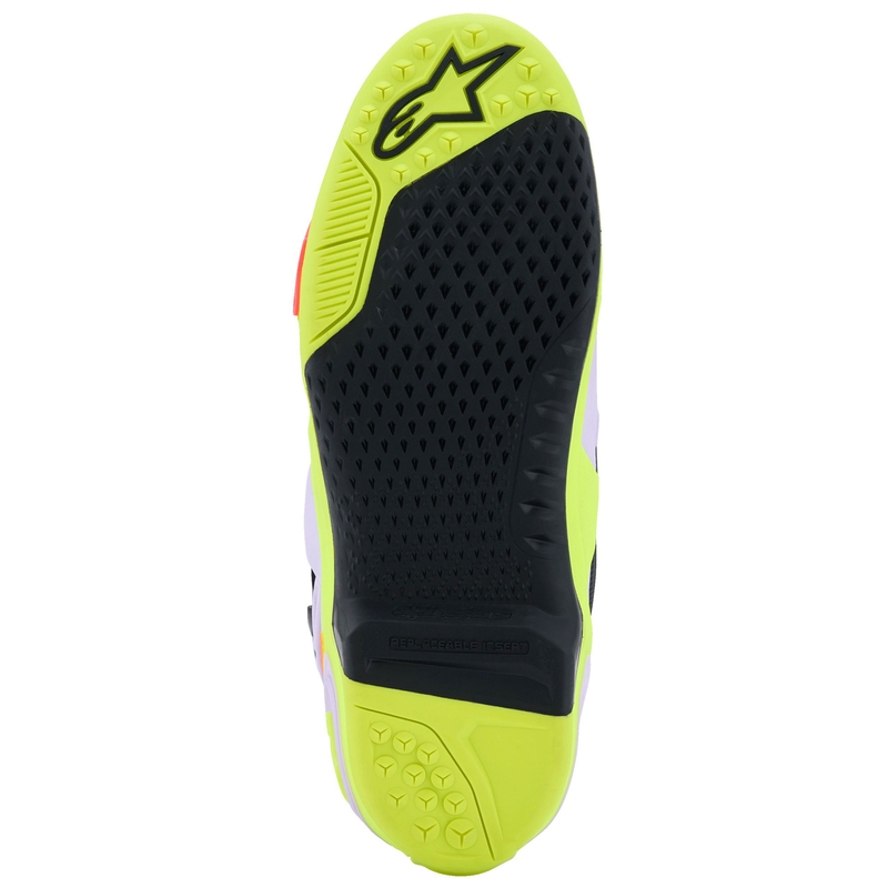 Ghete Motocicletă Alpinestars Tech 10 Superventilate Mov-Galben Fluo-Roz