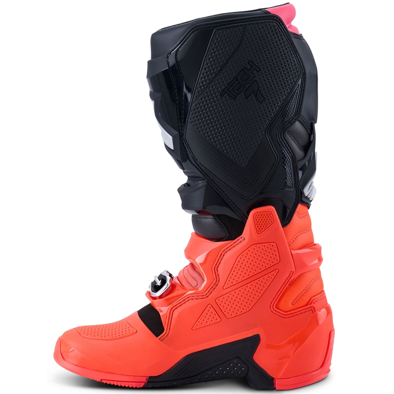 Ghete moto Alpinestars Tech 7 negru-roșu fluo-roz fluo