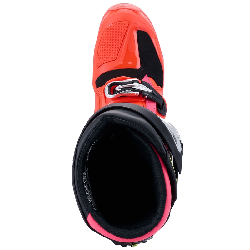 Ghete moto Alpinestars Tech 7 negru-roșu fluo-roz fluo