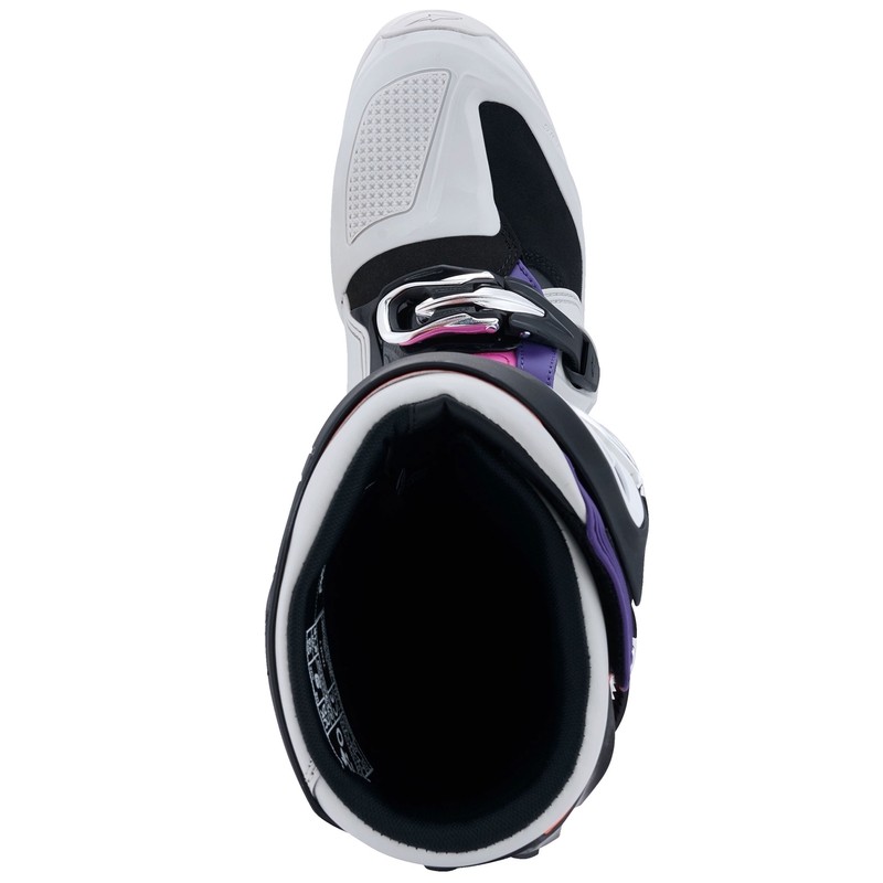 Ghete moto Alpinestars Tech 7 negru-gri deschis-portocaliu fluo-gradient