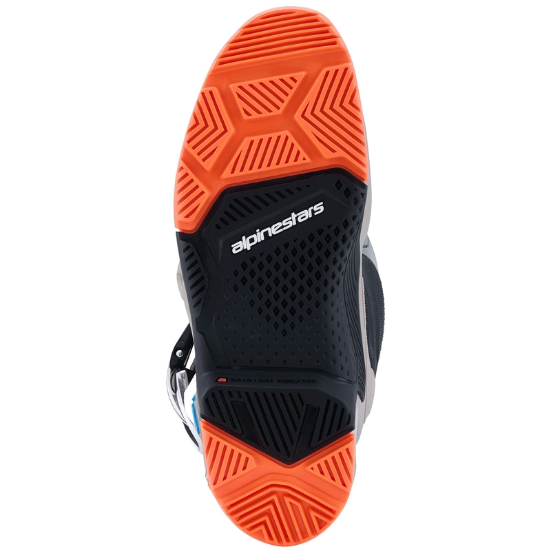Ghete Motocicletă Alpinestars Tech 7 Enduro Negru-Gri Închis-Portocaliu Fluo