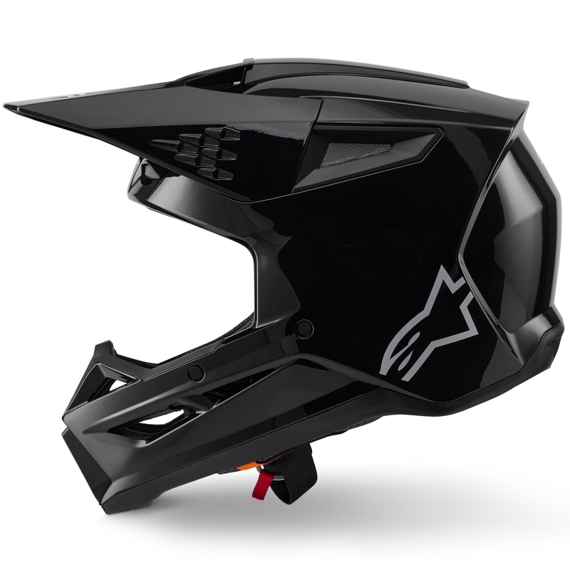 Cască motocross Alpinestars S-M3 Solid neagră