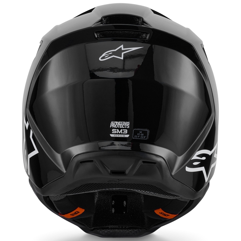 Cască motocross Alpinestars S-M3 Solid neagră