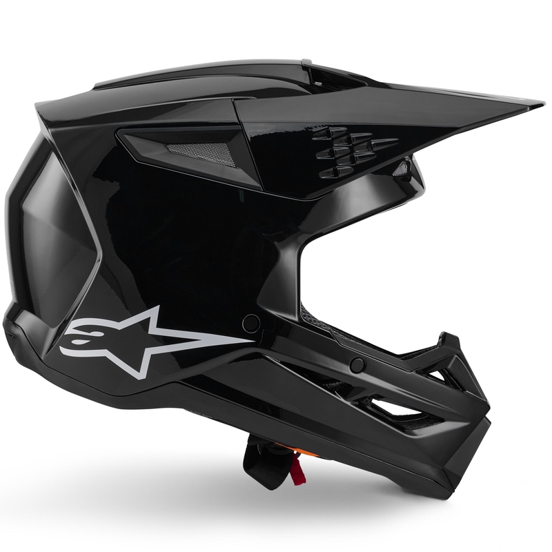Cască motocross Alpinestars S-M3 Solid neagră