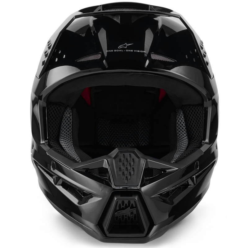 Cască motocross Alpinestars S-M3 Solid neagră