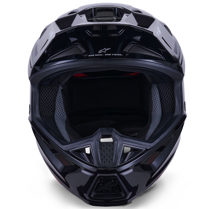 Cască motocross Alpinestars SM7 Solid neagră