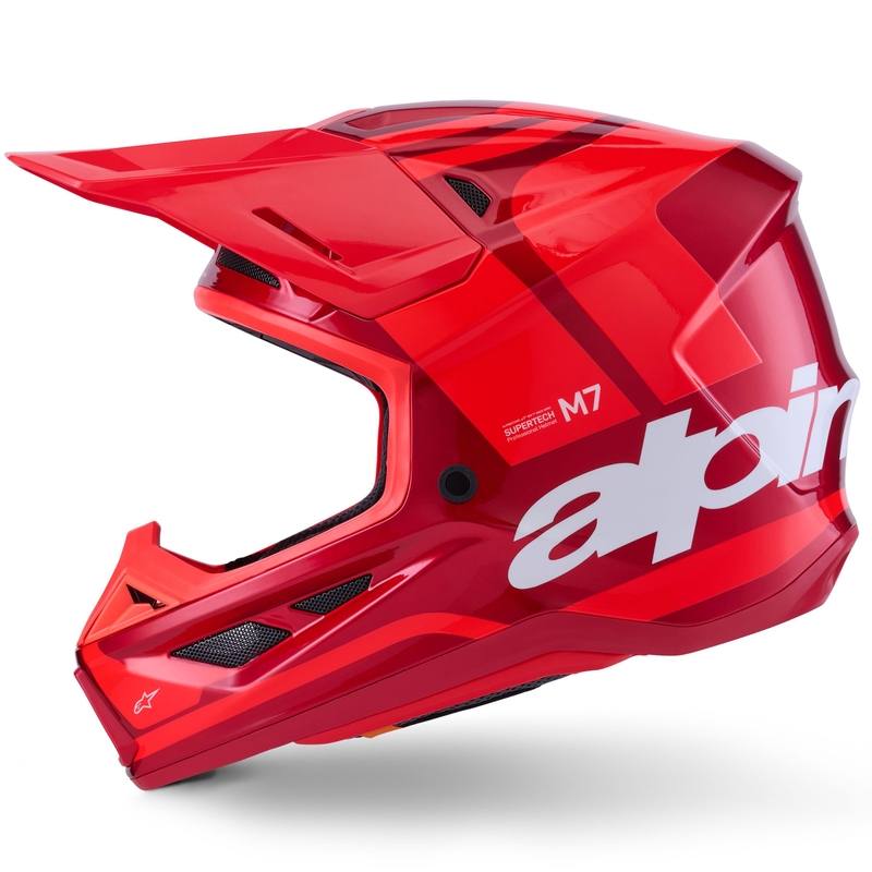 Cască motocross Alpinestars SM7 Core roșie