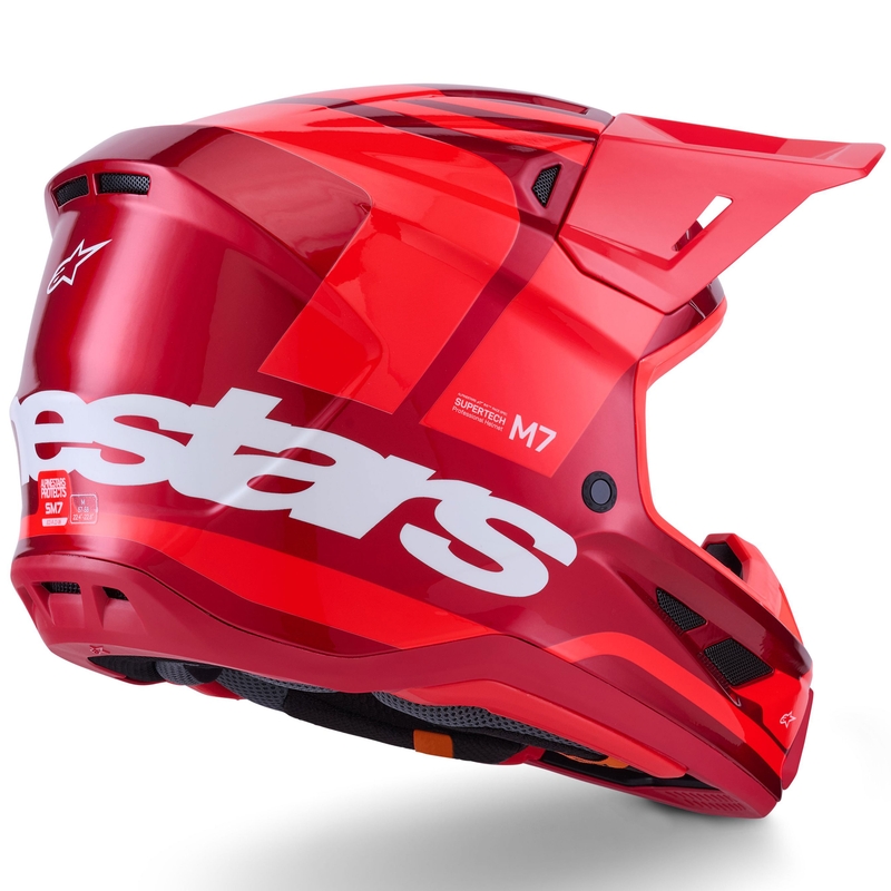 Cască motocross Alpinestars SM7 Core roșie