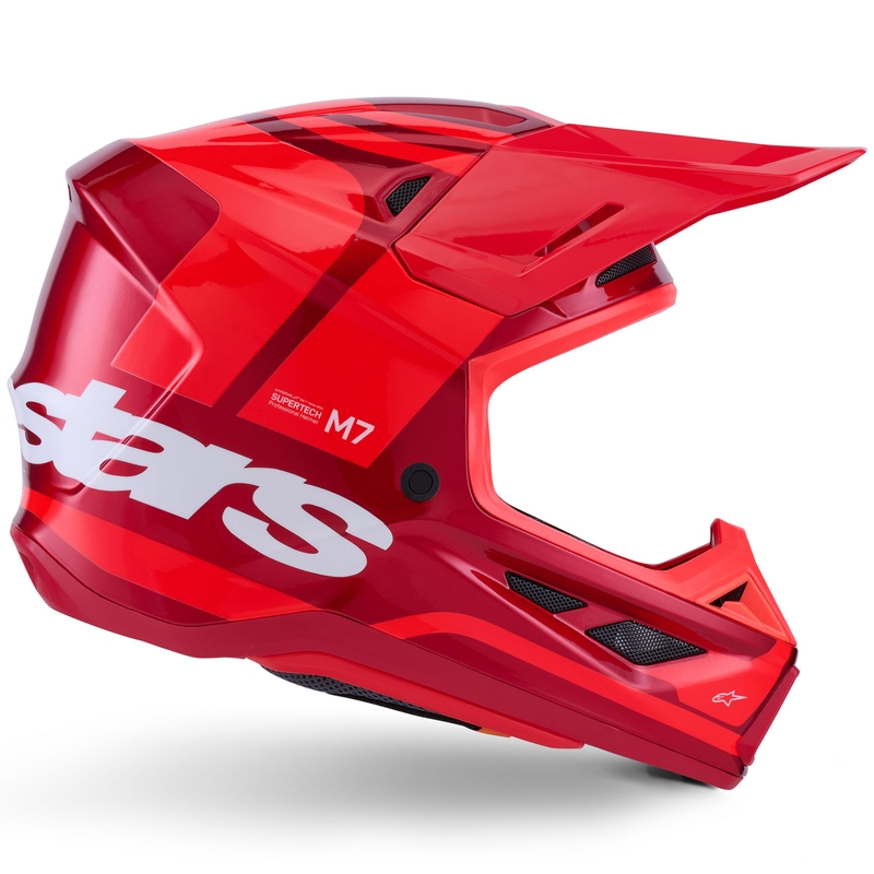 Cască motocross Alpinestars SM7 Core roșie