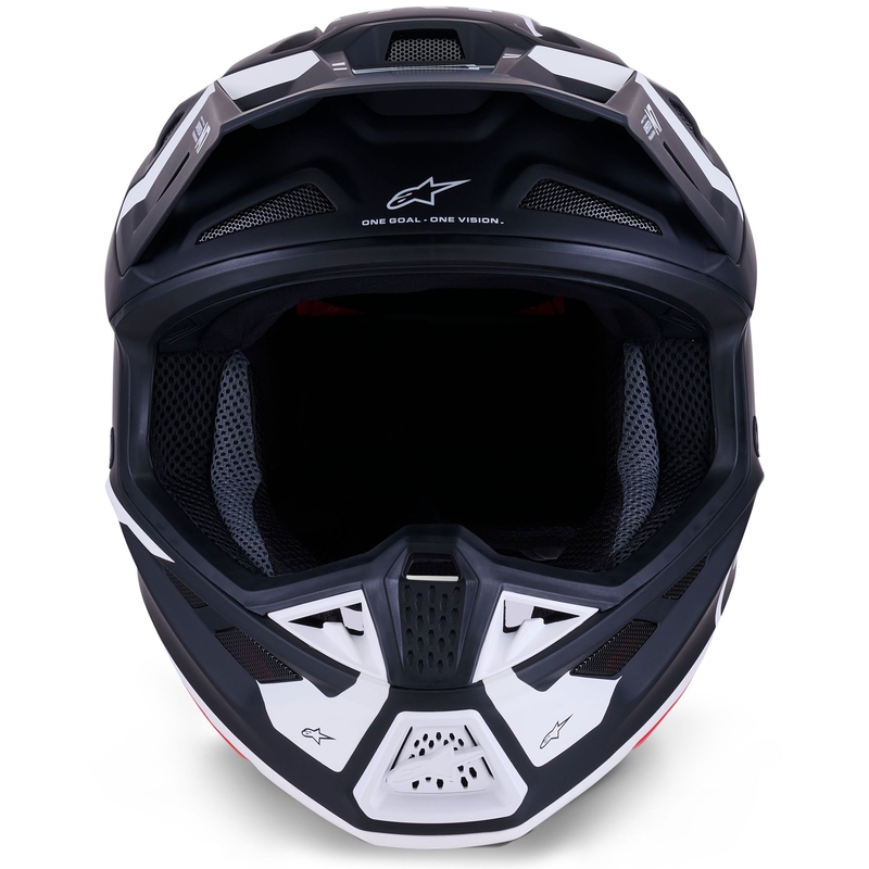 Cască motocross Alpinestars SM7 Dasher negru mat-alb