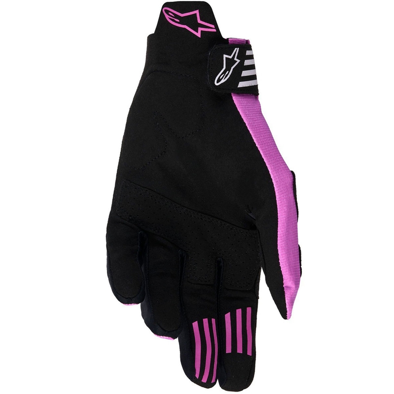 Mănuși motocross Alpinestars Techstar negru-gri deschis-violet