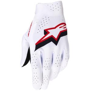 Mănuși motocross Alpinestars Supertech MX alb-negru-roșu
