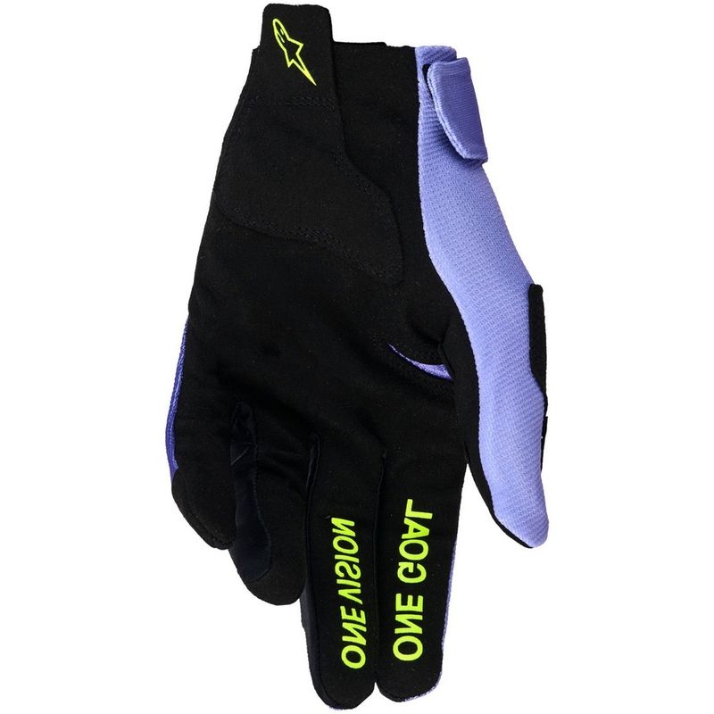 Mănuși motocross Alpinestars Radar violet-galben fluo