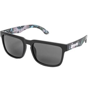 Ochelari de soare Meatfly Memphis Pink Flowers negru-roz