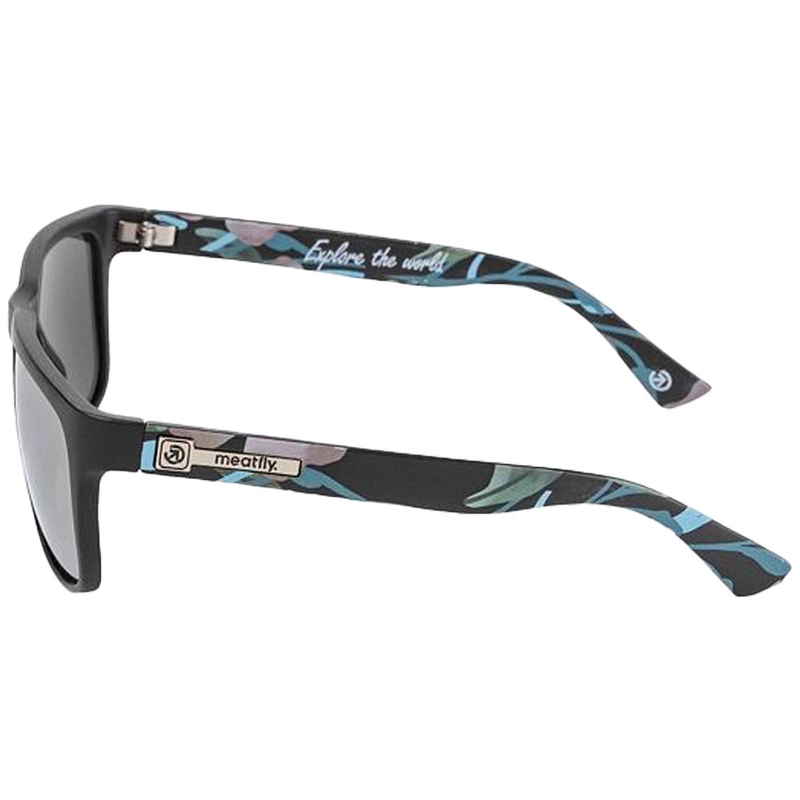 Ochelari de soare Meatfly Ronnie Pink Flowers negru-roz