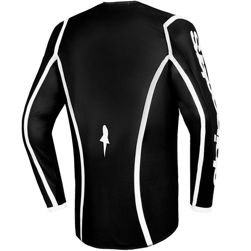 Tricou motocross Alpinestars Fluid Apex negru-gri