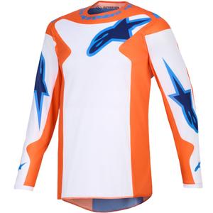 Tricou motocross Alpinestars Fluid Grid portocaliu-albastru