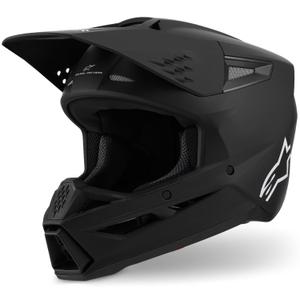 Cască motocross Alpinestars S-M3 Solid negru mat