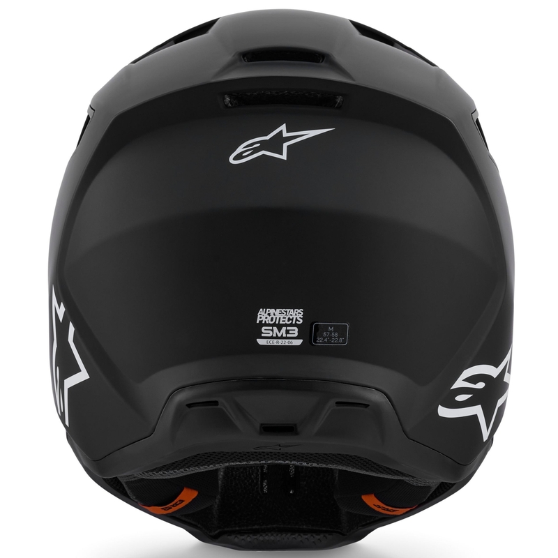 Cască motocross Alpinestars S-M3 Solid negru mat