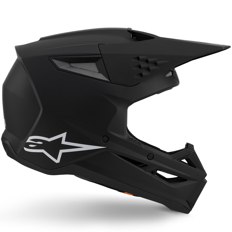 Cască motocross Alpinestars S-M3 Solid negru mat
