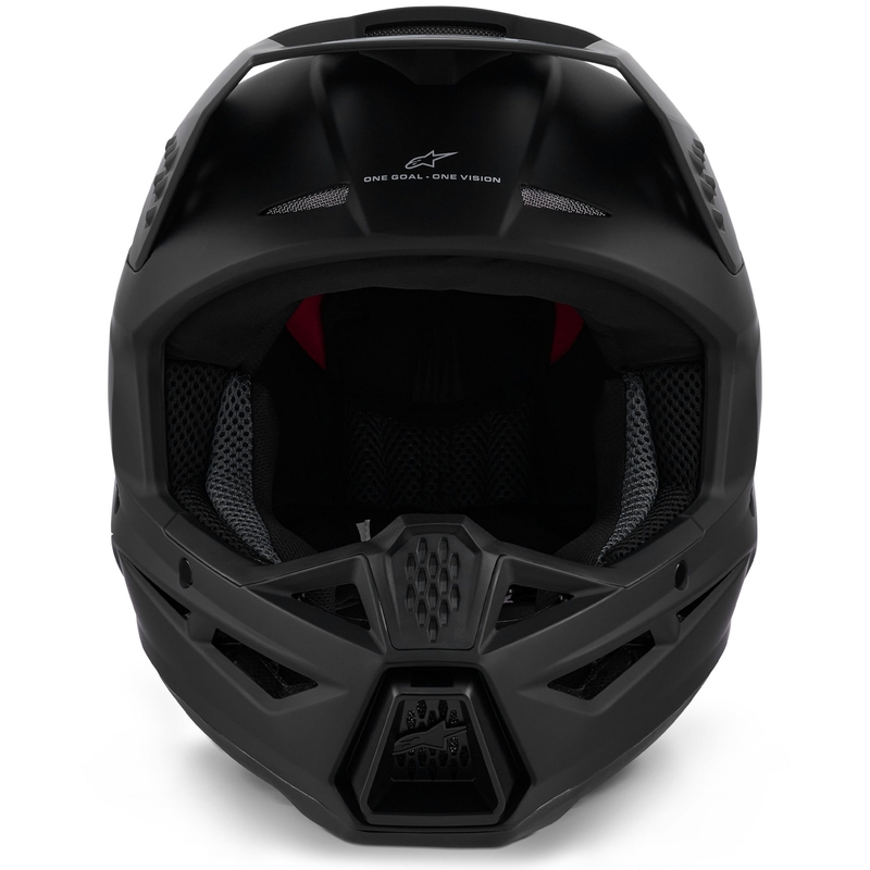 Cască motocross Alpinestars S-M3 Solid negru mat
