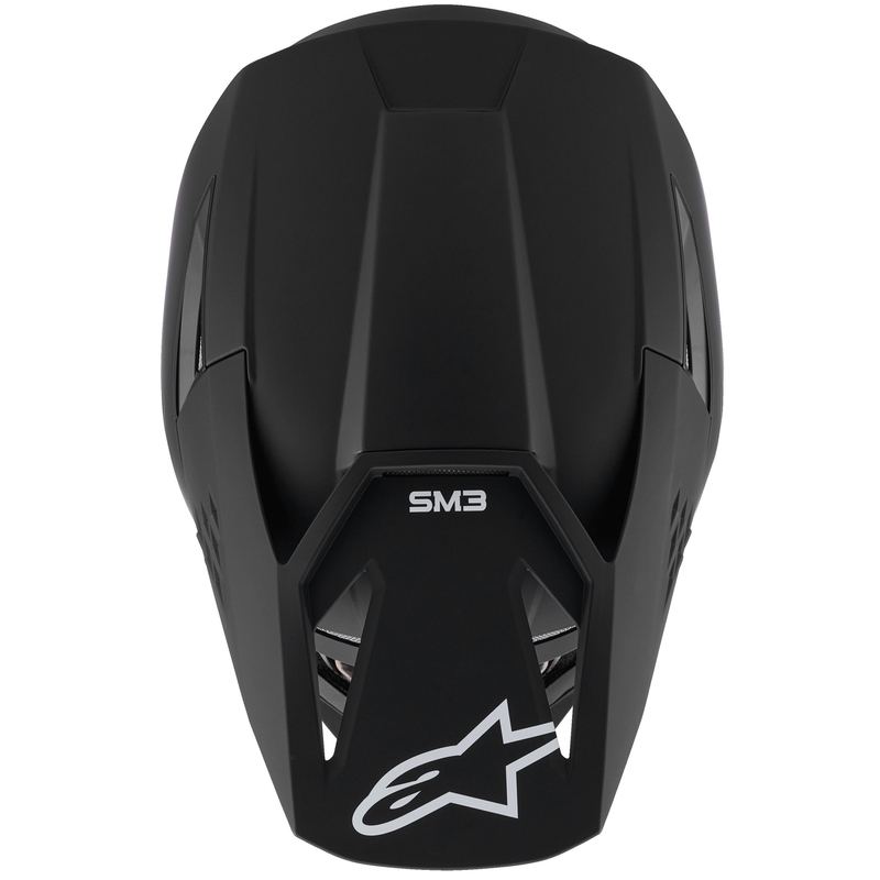 Cască motocross Alpinestars S-M3 Solid negru mat