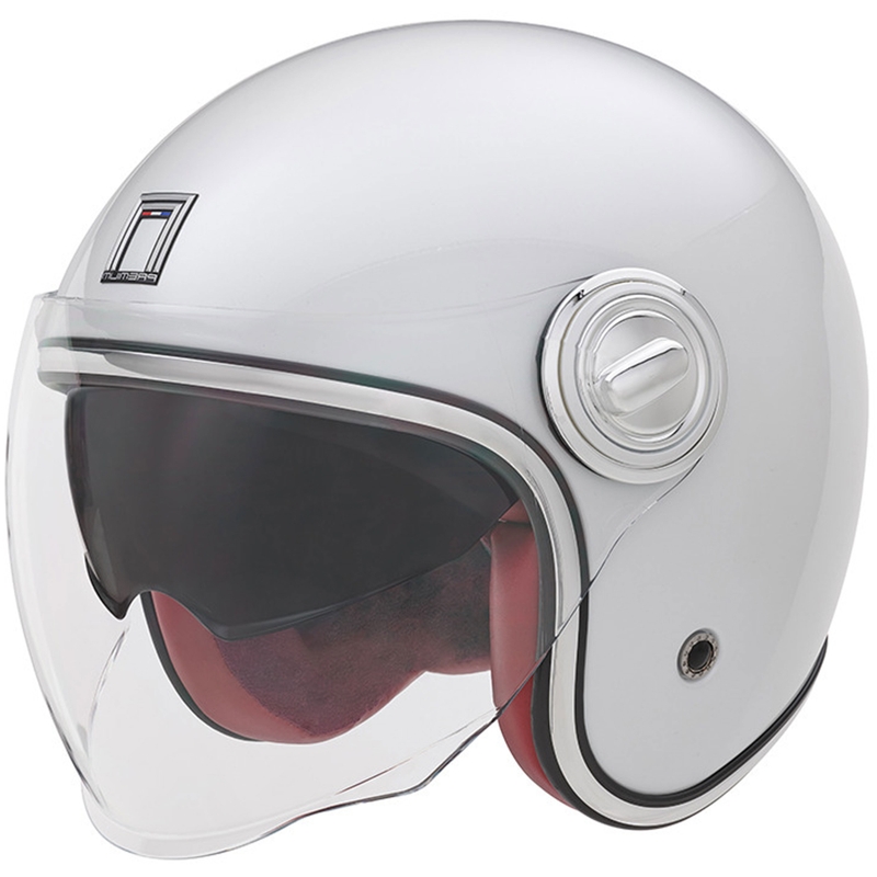 Cască de motocicletă deschisă NOX PREMIUM Heritage albă