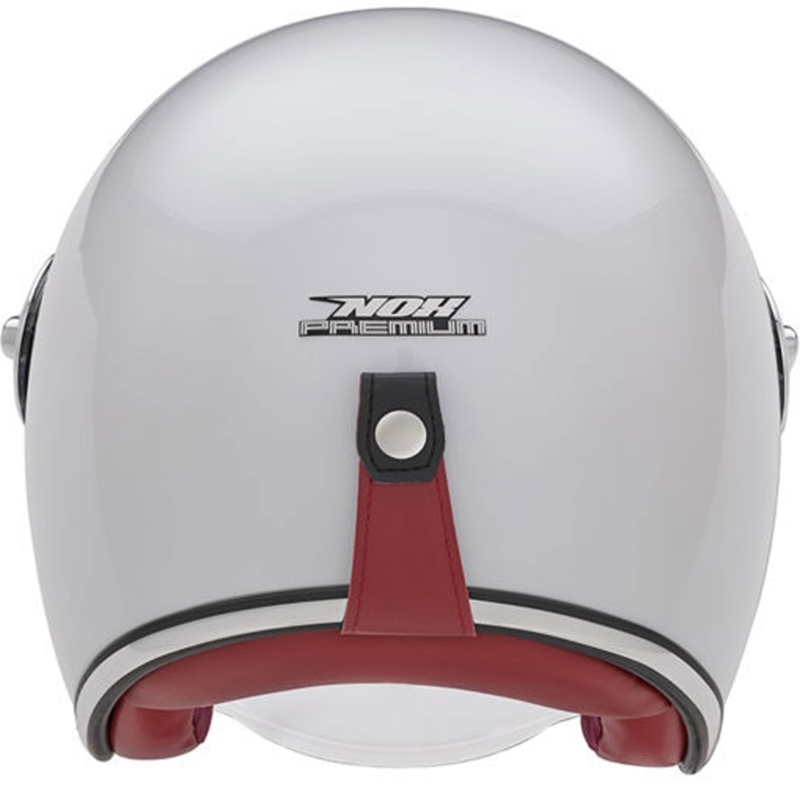 Cască de motocicletă deschisă NOX PREMIUM Heritage albă