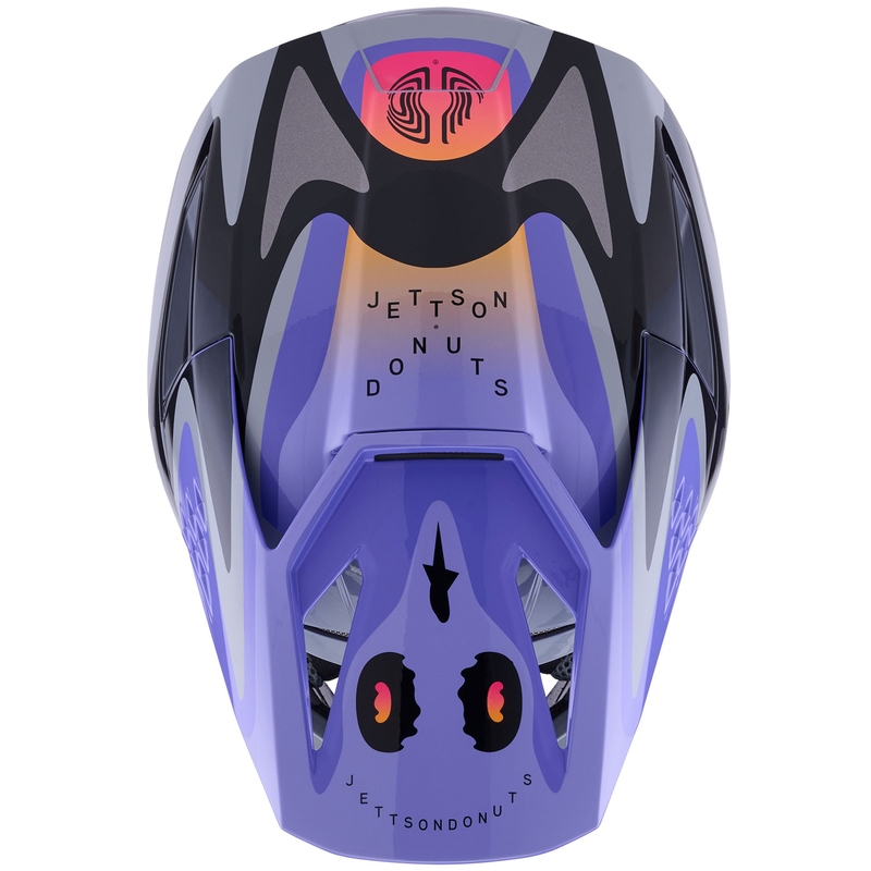 Cască motocross Alpinestars S-M3 JETT LAWRENCE ediție copii gri-violet-negru