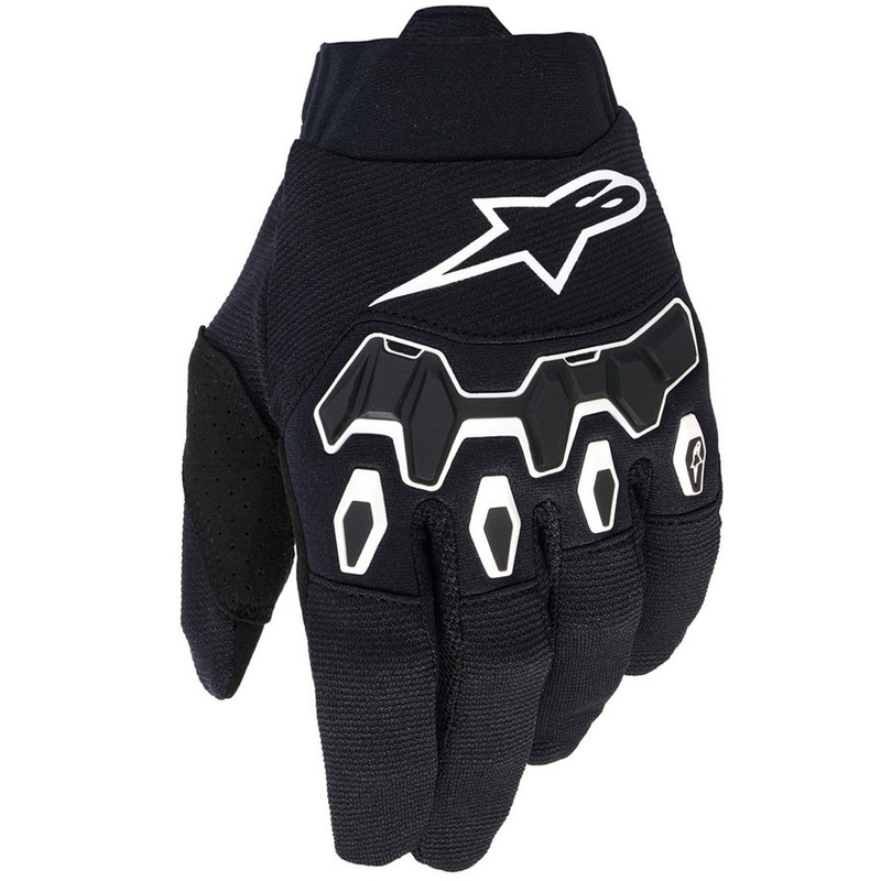 Mănuși motocross Alpinestars Full Bore V2 pentru tineri/copii, negru-alb