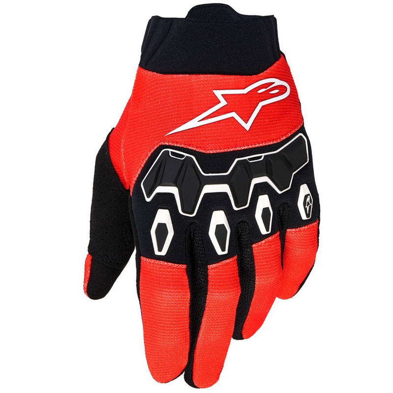 Mănuși motocross Alpinestars Full Bore V2 pentru tineri/copii, roșu, negru-alb