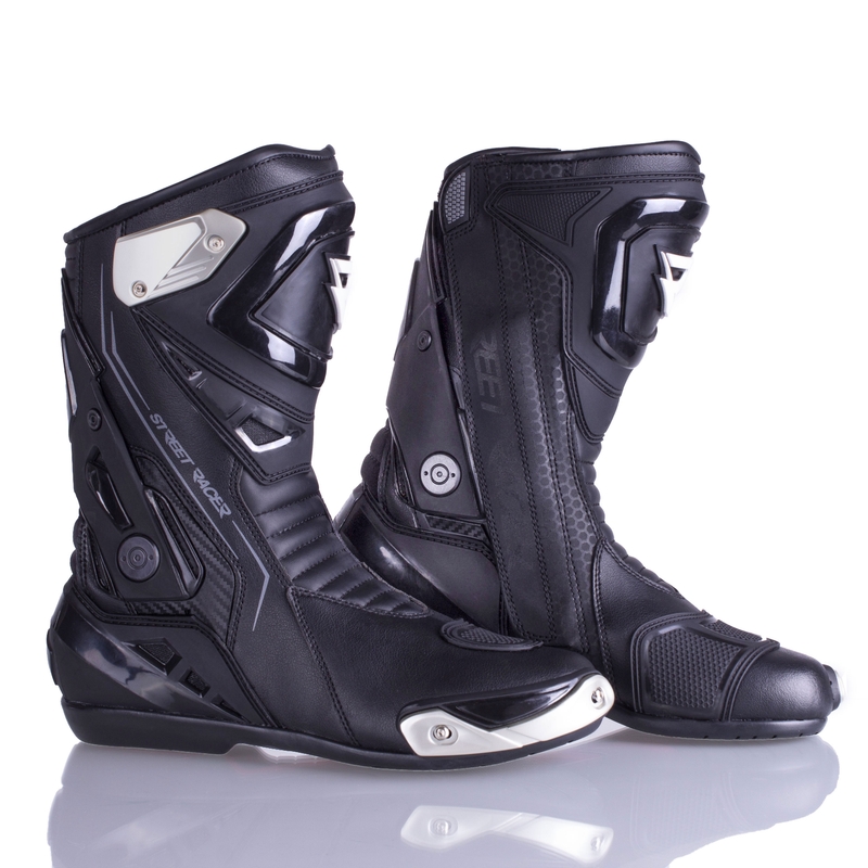 Ghete motociclete Street Racer GTR negre