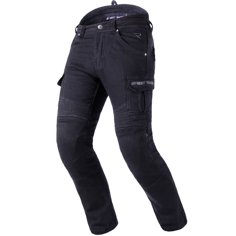 Blugi motocicletă Street Racer Cargo CE negri